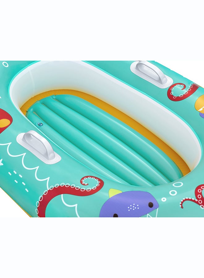 Bestway, 47" x 31"/ Tropical Crew Baby Boat Inflatable Outdoor Water Play Toy for Kids and Families, Durable Premium Quality Material, Easy Inflate and Deflate Design, Pool Beach Garden Summer Fun Activity, 1.19mx79cm - Image 4