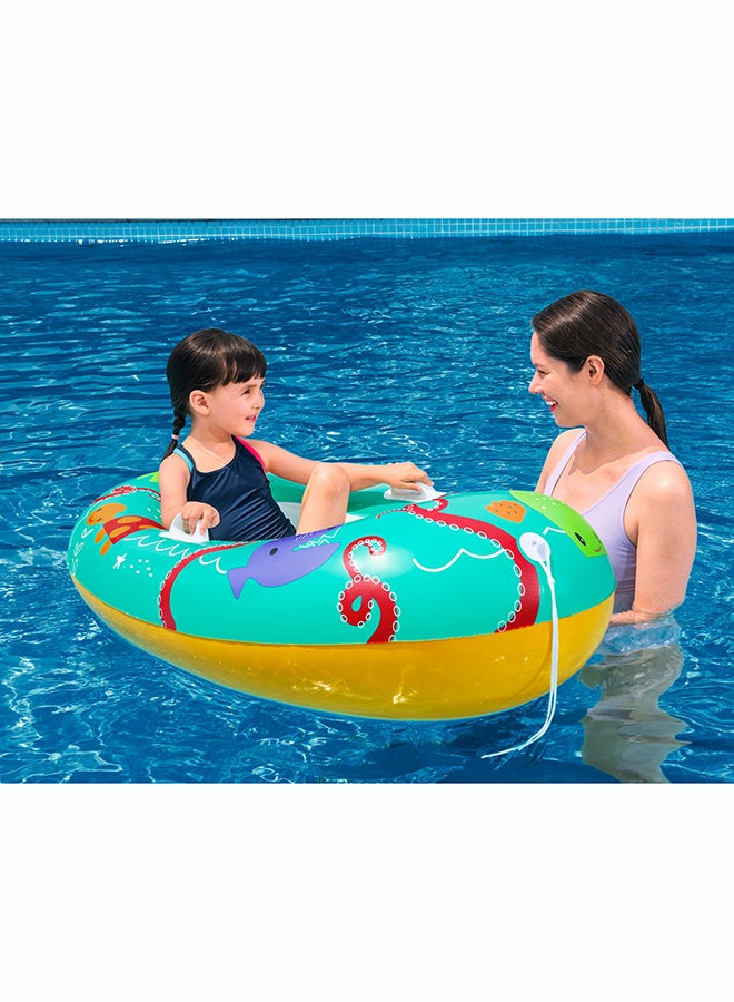 Bestway, 47" x 31"/ Tropical Crew Baby Boat Inflatable Outdoor Water Play Toy for Kids and Families, Durable Premium Quality Material, Easy Inflate and Deflate Design, Pool Beach Garden Summer Fun Activity, 1.19mx79cm - Image 5