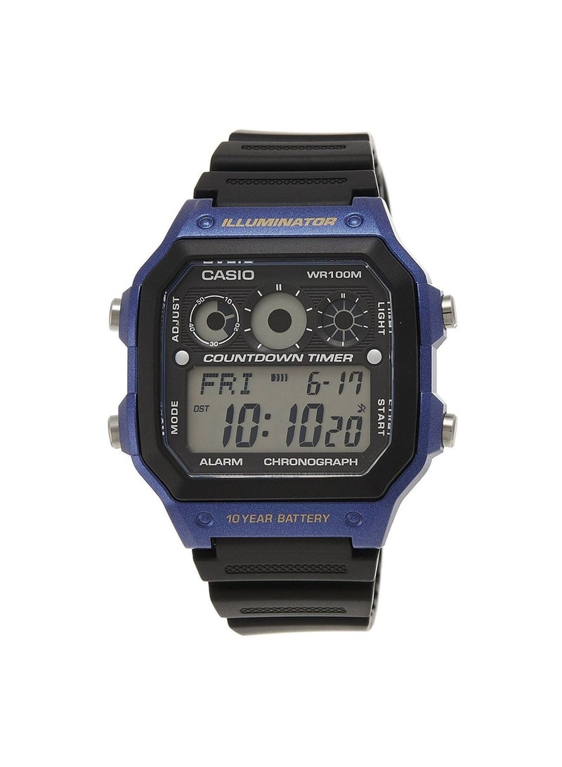CASIO Boys Youth Digital Watch AE-1300WH-2AVDF - 42 mm - Black - Image 1