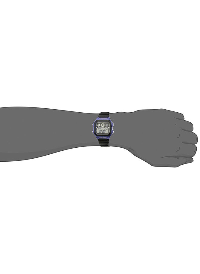 CASIO Boys Youth Digital Watch AE-1300WH-2AVDF - 42 mm - Black - Image 4