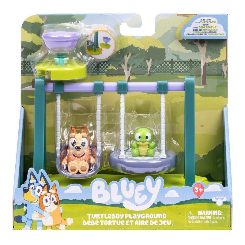 BLUEY S12 MINI PLAYSET TURTLE BOY PLAYGROUND - Image 1