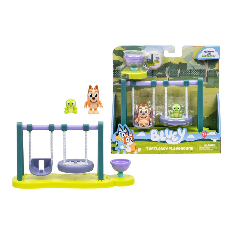 BLUEY S12 MINI PLAYSET TURTLE BOY PLAYGROUND - Image 3