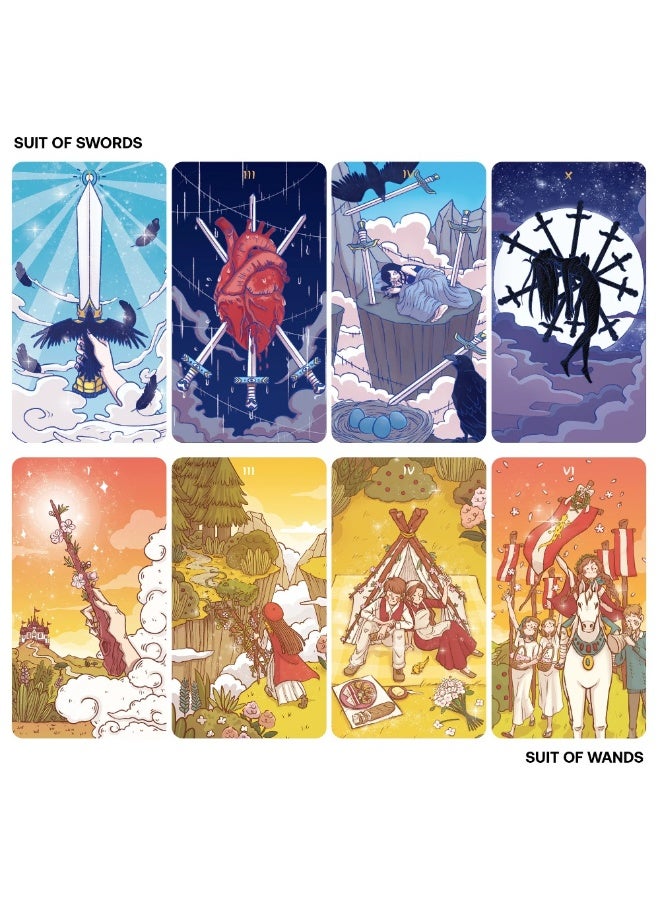 NIBEMINENT Storyland Tarot Cards, 78 Cards, 10.3 cm × 6 cm - Image 5