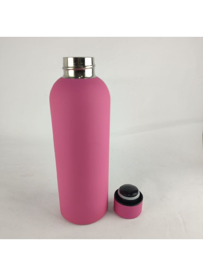 Generic Pink Vacuum Insulated Water Bottle - 500ml, Sleek Design, Leak-Proof Hot & Cold Thermos - Image 2