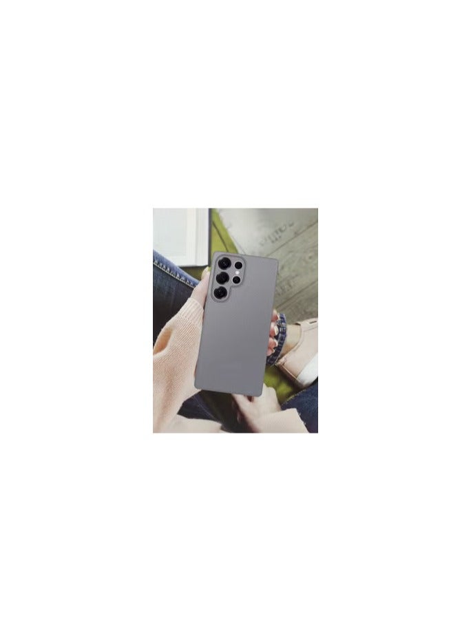 CATANES ( for Galaxy S25 Ultra )2Packs, Case Air Skin Line Design Back Cover Sturdy Durable Ultra-Thin Case Drop Protection Cover Clear with Shock Proof Screen Protector- Dark Grey - Image 2