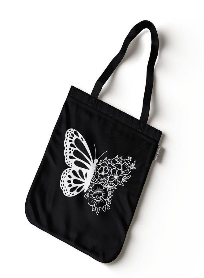 TrendoPrint Large Tote Bag for Women with Zip, Stylish Cotton Handbags, Canvas Tote Bags for College & Groceries NTBC17 - Image 1
