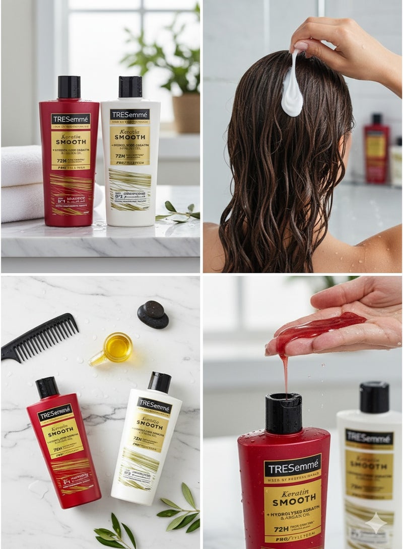 تريزيميه مجموعة تريزيمي كيراتين سموث شامبو وبلسم + 400 مل - Image 3