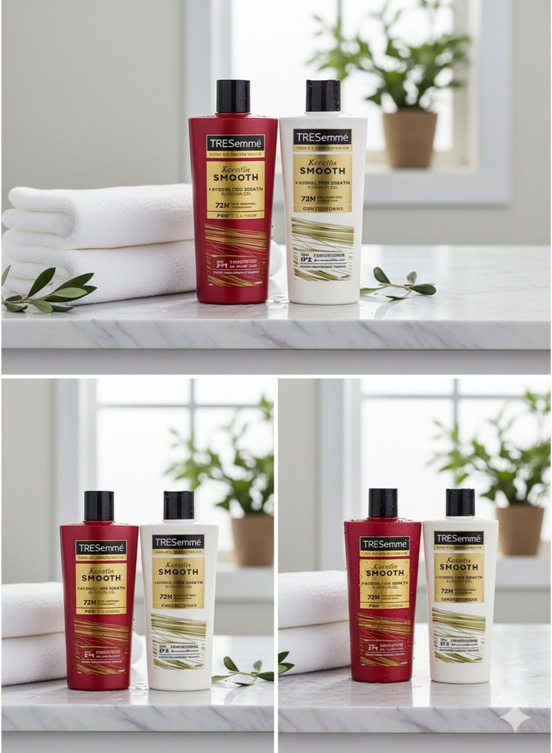 تريزيميه مجموعة تريزيمي كيراتين سموث شامبو وبلسم + 400 مل - Image 2