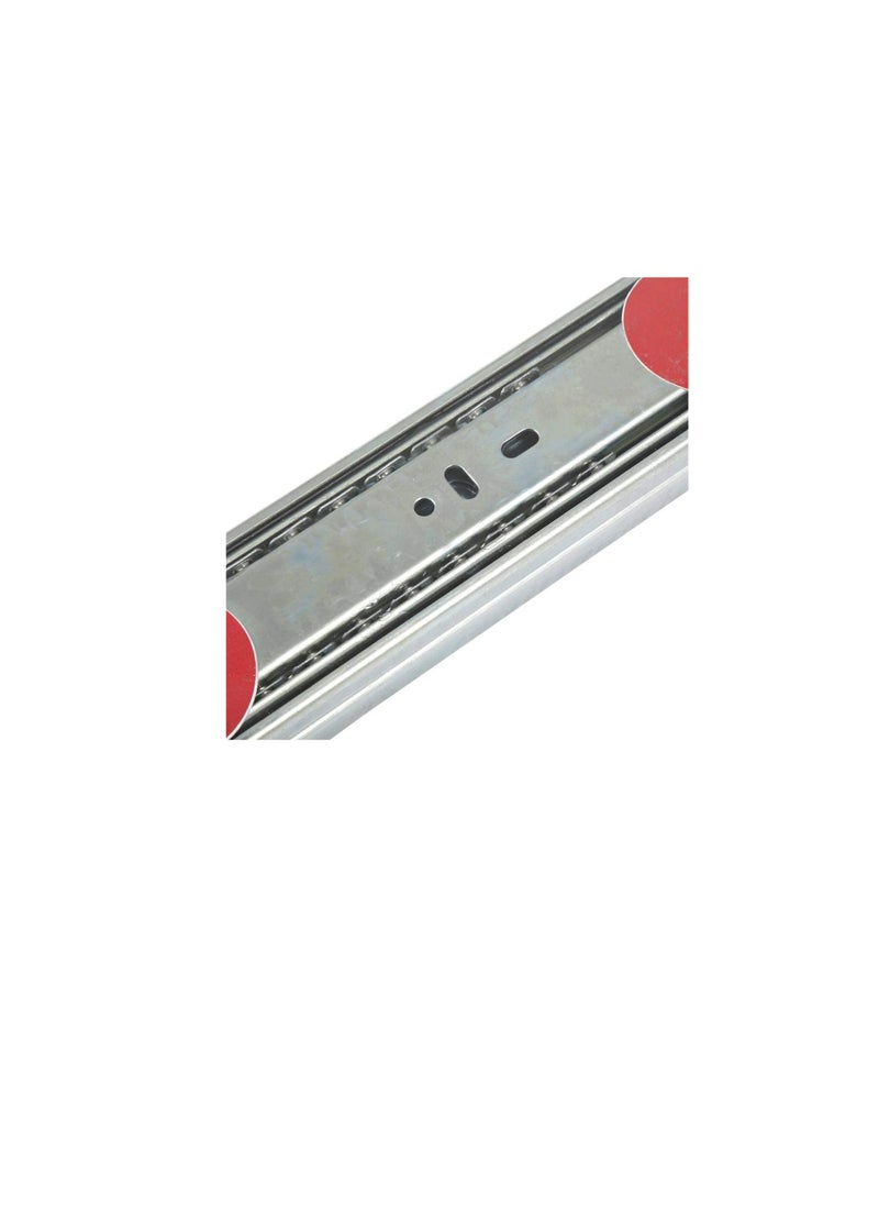 ROBUSTLINE Robustline Side Mounted Full Extension Drawer Slides Set - Silver, 12 inch  - Image 3