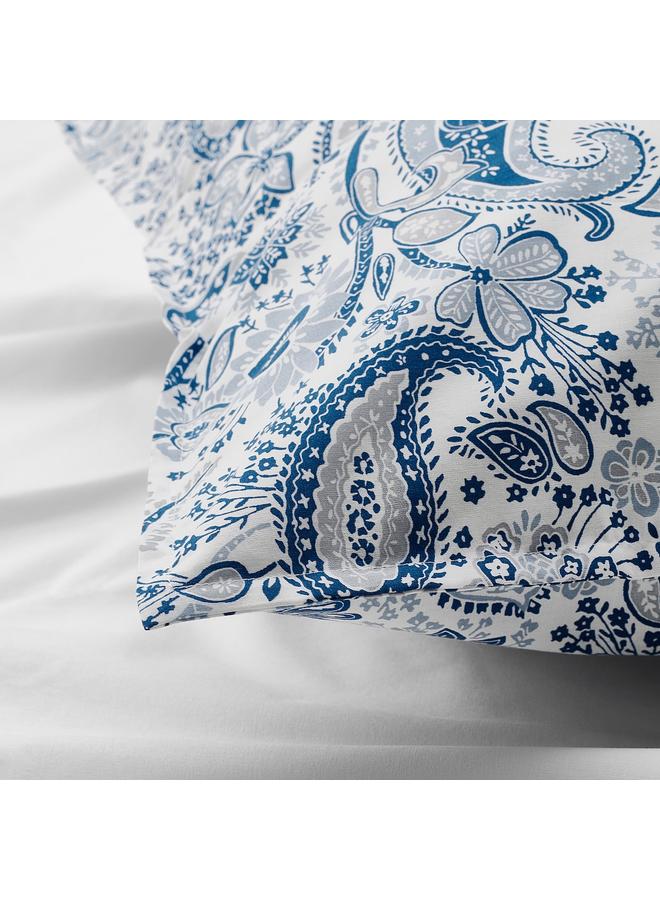 Zaboon Pillowcase, blue/white, 50x80 cm - Image 2