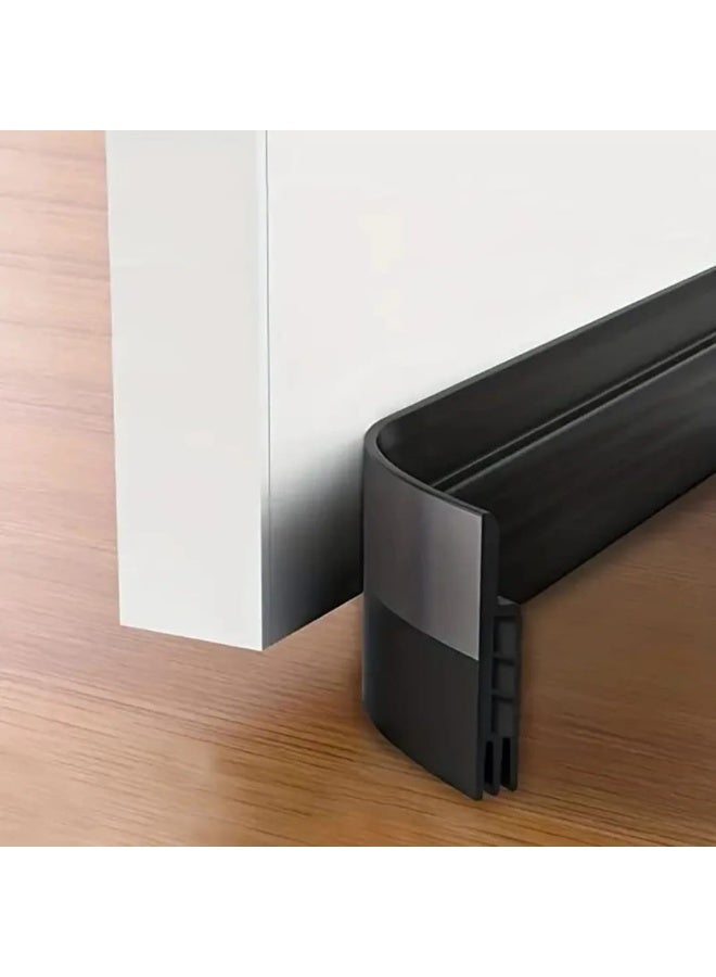 LDQ Door Draft Stopper, Weather Stripping Seal for Exterior & Interior Doors, Garage Windows, Noise Reduction, Dust & Insulation Protection, Easy Installation, Door Sweep Seal, Sleek Design, Flexible Seal - Image 1