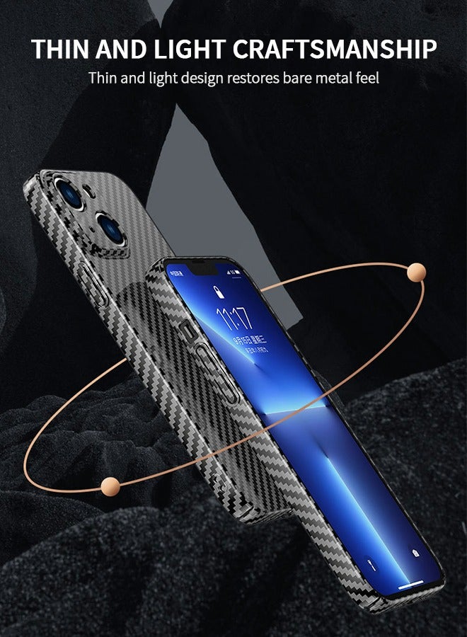 GROIC Compatible with iPhone14 Case,Carbon Fiber Slim Phone Shell Compatible with MagSafe Accessories,Shock Resistant Phone Case Support Wireless Charging Phone Cover 6.1 Inch - Image 3