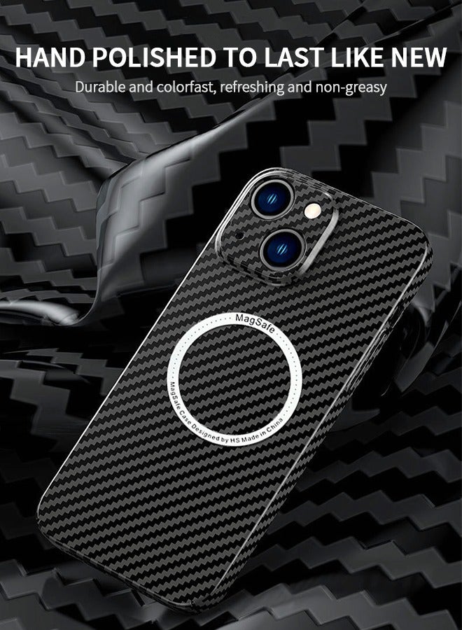 GROIC Compatible with iPhone14 Case,Carbon Fiber Slim Phone Shell Compatible with MagSafe Accessories,Shock Resistant Phone Case Support Wireless Charging Phone Cover 6.1 Inch - Image 2