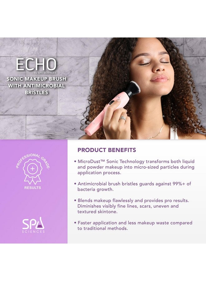 SPA SCIENCES Echo Makeup Brush For Flawless Blending, Contouring, Highlight & Airbrush Finish 3 Speeds Rechargeable - Image 3