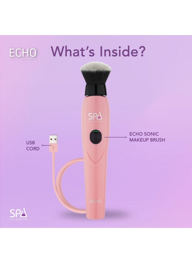 SPA SCIENCES Echo Makeup Brush For Flawless Blending, Contouring, Highlight & Airbrush Finish 3 Speeds Rechargeable - Image 4