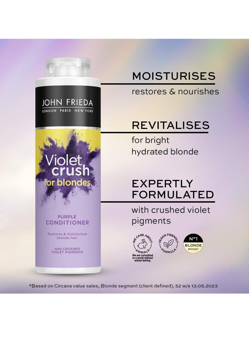 جون فريدا بلسم تلوين فيوليت كراش للشقراوات للشعر الأشقر بلسم بنفسجي للشقراوات عبوة قيمة 500 مل - Image 2