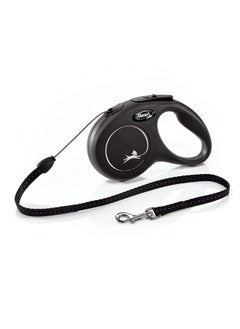 Flexi FLEXI New Classic Cord Retractable Dog Leash for Small Dogs up to 26 lbs. - 16 ft., Black | Tangle-Free Pet Walking Leash with One-Handed Brake, Pause, Lock|German Quality Product  - Image 1