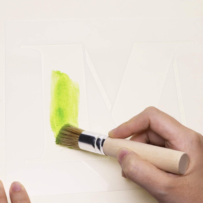 Penta Angel Wooden Stencil Brush Set 3Pcs Natural Bristle Template Paint Brushes for Acrylic Oil Watercolor Art Painting on Wood Wall Paper and Crafts Project DIY - Image 5