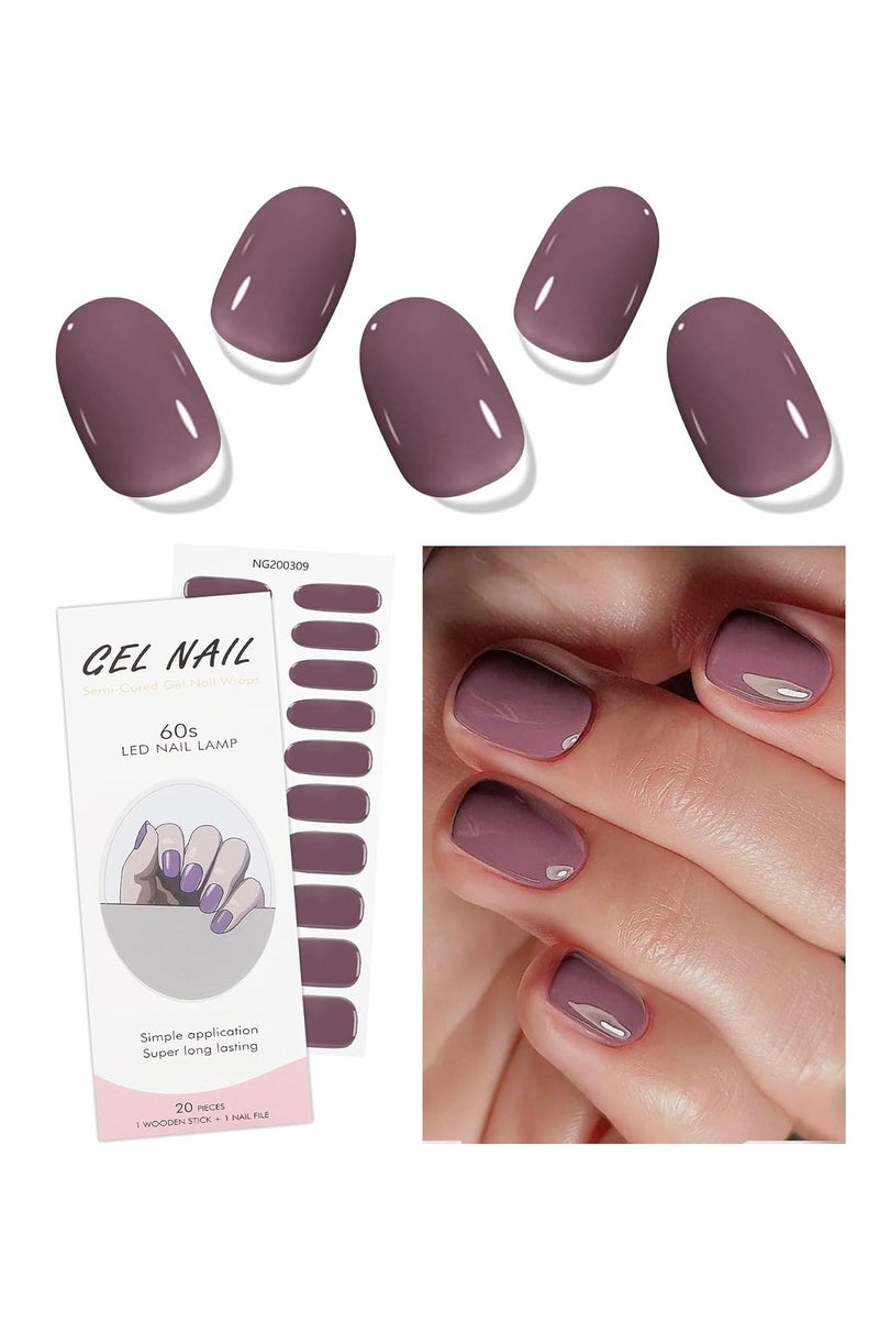 Nail Art Accessories, Purple Gel Nail Adhesive, UV Cures for a Perfect Finish - Image 1