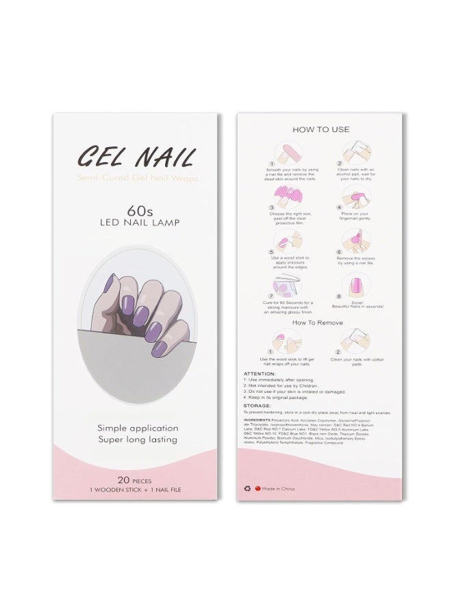 Nail Art Accessories, Purple Gel Nail Adhesive, UV Cures for a Perfect Finish - Image 5