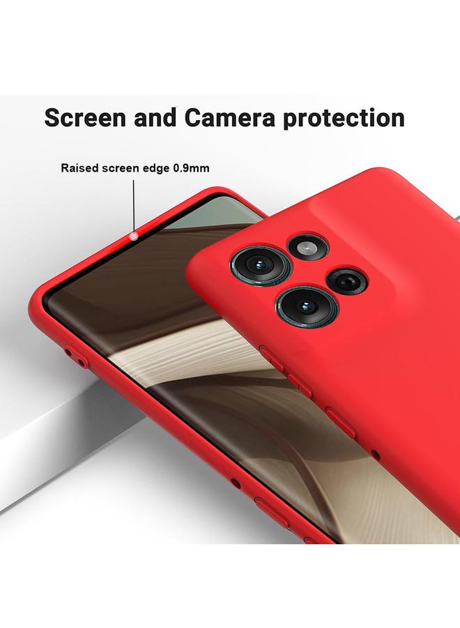 S-TOP Case For Motorola Moto G 2025 Pure Color Liquid Silicone Shockproof Phone Case - Image 4