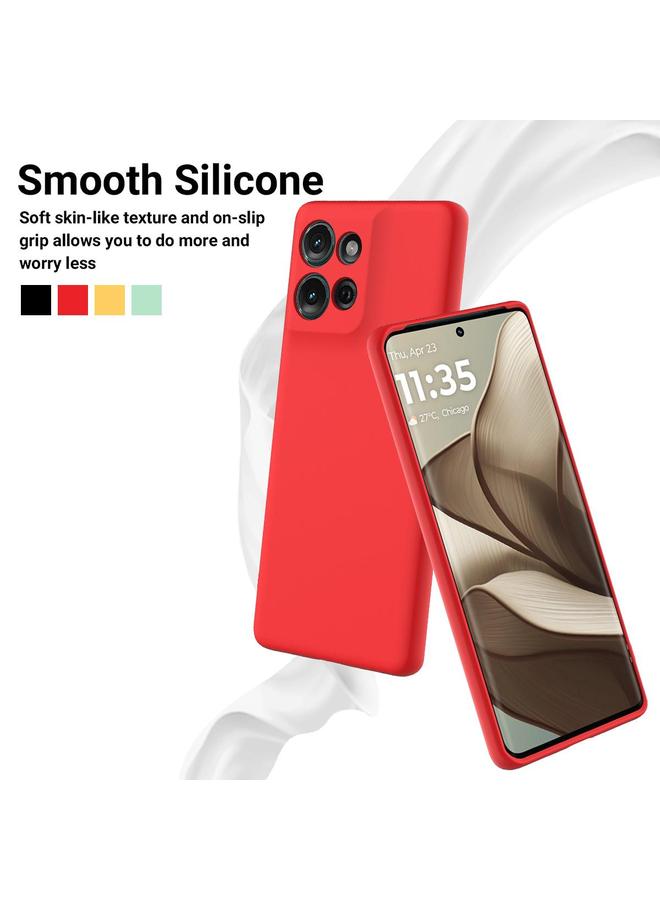 S-TOP Case For Motorola Moto G 2025 Pure Color Liquid Silicone Shockproof Phone Case - Image 3
