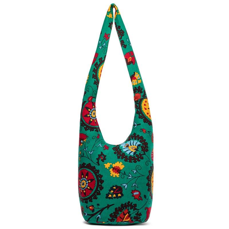 Coton Pose Women Shoulder Handbags Fashion canvas Hippie Crossbody Bags Bohemian Animal Prints Hobo Bags (Yellow) - Image 1