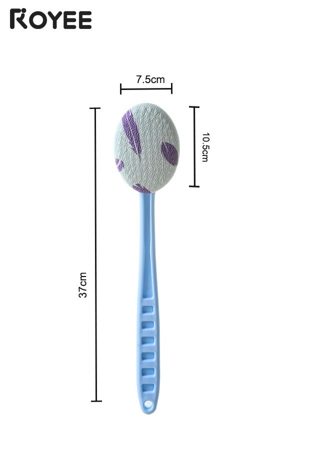 Royee Ipcs Long handled shower brush with 3pcs interchangeable heads,Exfoliating Mitts Body Scrub Glove Bath SPA Exfoliating,Dead Skin Remover Glove Deep Body Scrubber for Women and Men ﻿ ﻿  - Image 2