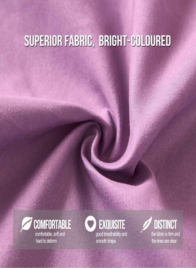 Kertnic 31.5inch Large Dome Bed Canopy for Girls, Double Layer Dreamy Ruffle Princess Canopy, Bedroom Hanging Tent Kids Reading Nook Canopies,Full Queen Bed Canopy Curtain (Dark Magenta-Purple) - Image 5