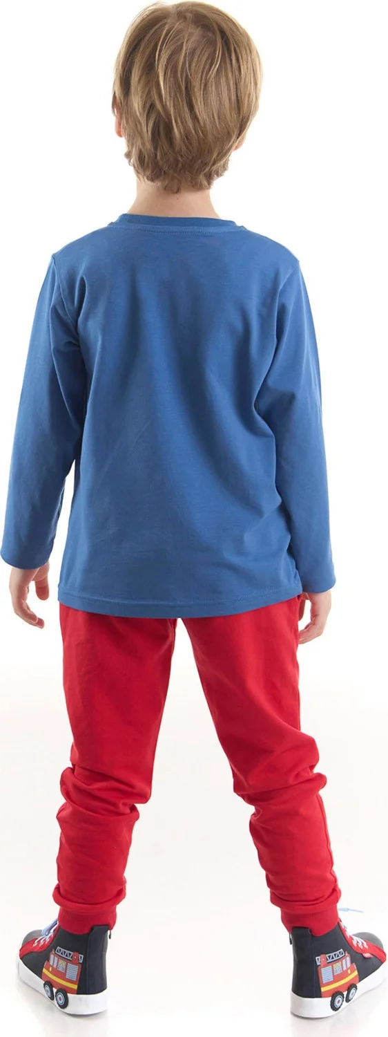 Denokids Monster Tours Boy T-Shirt Pants Set