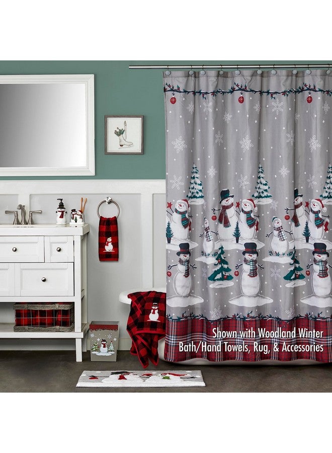 SKL Home Christmas Woodland Winter Snowman Rug for Bath/Kitchen & Gift, Multi - Image 5