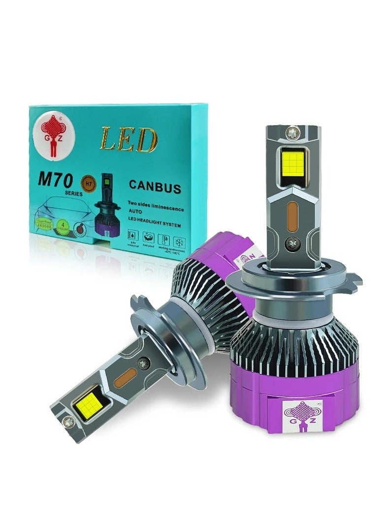 gz auto GZ AUTO LED Headlight Bulbs 6500K High Power LED Bulb Dual Beam Halogen Replacement LED Headlights Conversion Kit, 100W Pack of 2 | For Universal | IP6 Waterproof | 1 Year Replacement  - Image 1