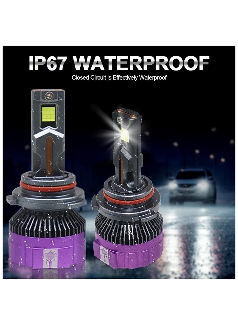 gz auto GZ AUTO LED Headlight Bulbs 6500K High Power LED Bulb Dual Beam Halogen Replacement LED Headlights Conversion Kit, 100W Pack of 2 | For Universal | IP6 Waterproof | 1 Year Replacement  - Image 5