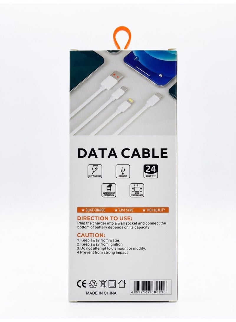 65W Fast Charging USB to Type-C Cable - 1 Meter Length - Image 2