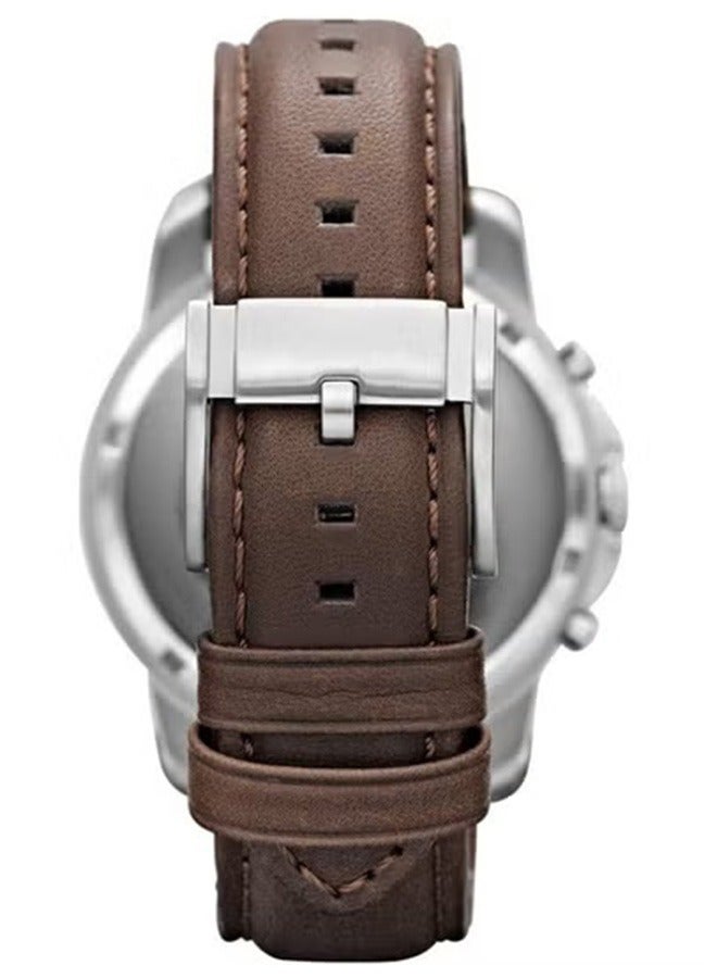 FOSSIL Men's waterproof leather chronograph Watch -FS4735 - Image 3