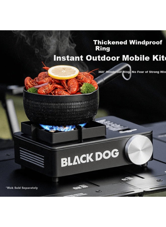 Black Dog Seven-star High Flame -proof Seven-core Seven-burner Gas Stove With Storage Box - Image 2