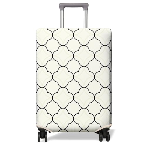PtRug Travel Luggage Cover Suitcase Protector Fits 1832 Inch Wheel Covers PatternedTravel Related Items Flower Luggage Protector Elastic M - Image 1