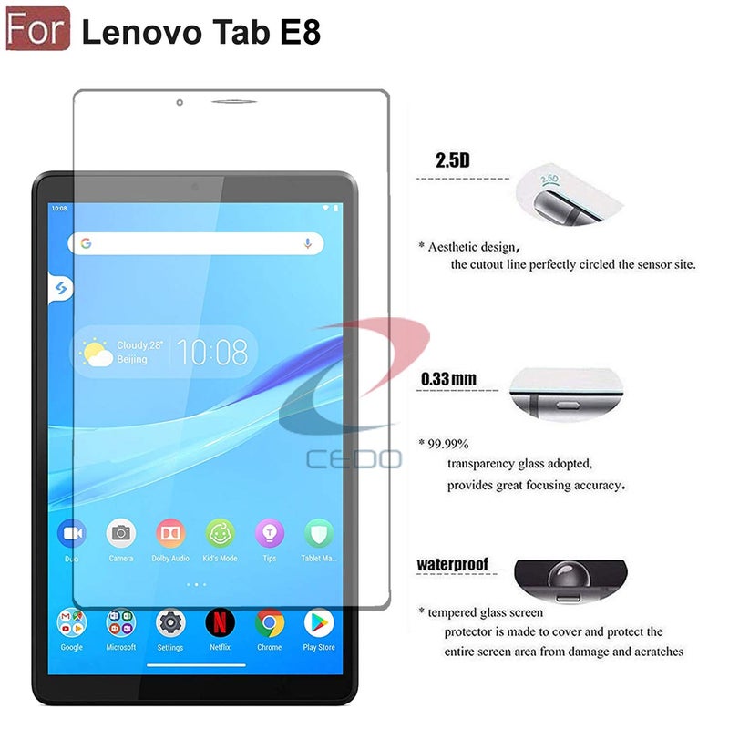 Cedo Lenovo Tab E8 (8 inch) Tempered Glass | Screen Protector Clear Tempered Glass for Lenovo Tab E8 (8 inch) TB-8304F - Image 4