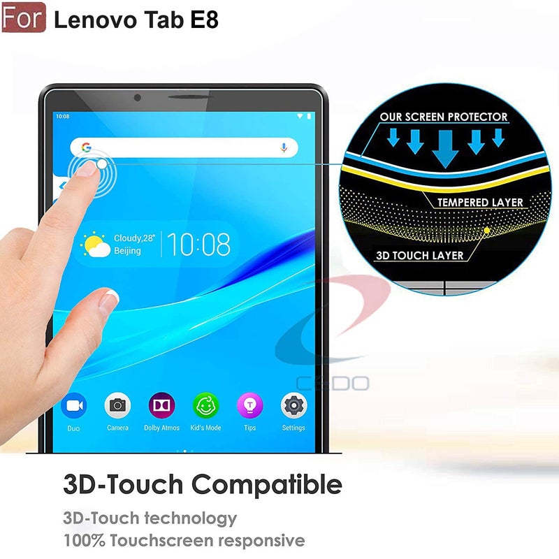 Cedo Lenovo Tab E8 (8 inch) Tempered Glass | Screen Protector Clear Tempered Glass for Lenovo Tab E8 (8 inch) TB-8304F - Image 5