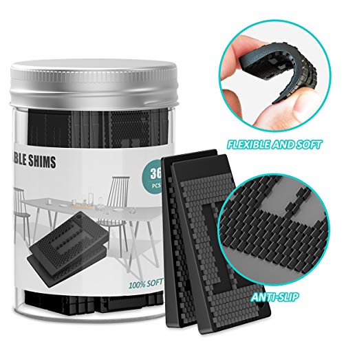 SUPERUS Plastic Shims for Leveling - 36 Piece Jar, Strong and Durable Table Wedges, DIY Levelers for Furniture, Chair, Cabinet, Table Leg, Restaurant - Adjustable Multipurpose Furniture Levelers - Image 3