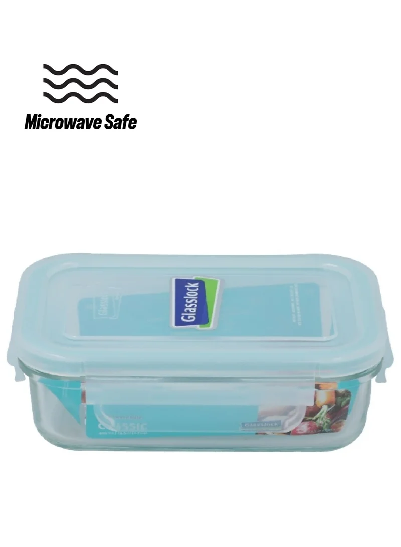 Glasslock Classic Rectangular Food Container Clear 400 ml MCRB-040
