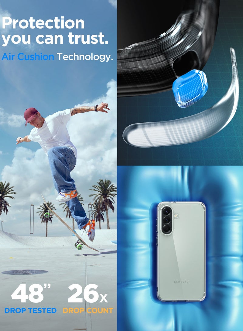 Spigen غطاء حماية فائق الهجين لهاتف سامسونج جالاكسي A56 5G (2025) - شفاف كريستالي - Image 4