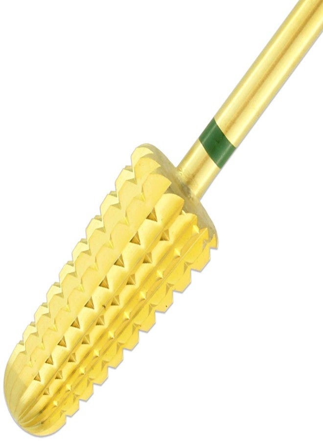 Pana USA #1 PANA Volcano Shaped Nail Carbide Bit - 3/32" - One Way (Coarse, Gold) - Image 3