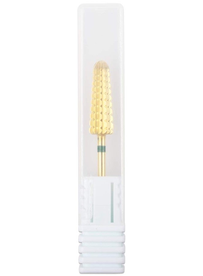 Pana USA #1 PANA Volcano Shaped Nail Carbide Bit - 3/32" - One Way (Coarse, Gold) - Image 5