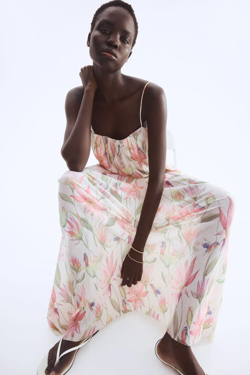 H&M Plissé strappy dress