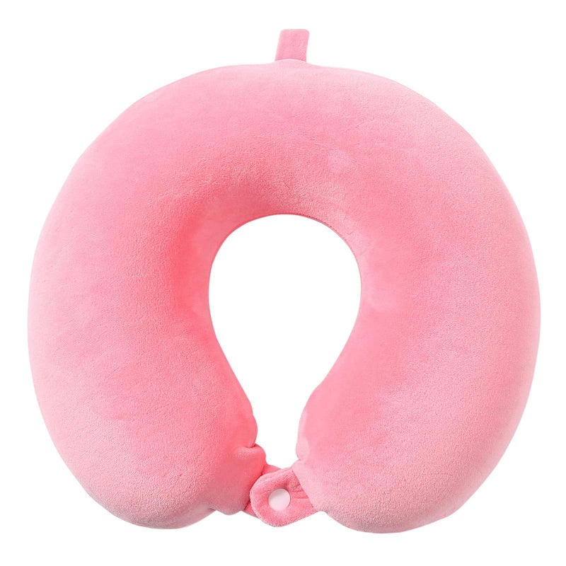 Soft Fiber Travel Pillow U Shape Travel and Enjoy a Peaceful Sleep with Our Comfortable Pillow - With Gift Pajamas - Multicolor - Image 1