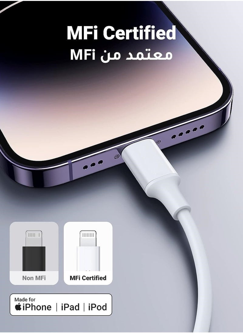 كابل شاحن iPhone 1M [معتمد من MFi] كابل USB C إلى Lightning شحن سريع توصيل الطاقة PD 20W كابل iPhone لـ iPhone 14/14 Pro/14 Plus/14 Pro Max، iPad Pro، iPhone 8-13 جميع السلاسل - pzsku/Z7428049BB23CE355683BZ/45/_/1695330458/1b8256e4-0e5c-4e23-b185-607c47ed6256