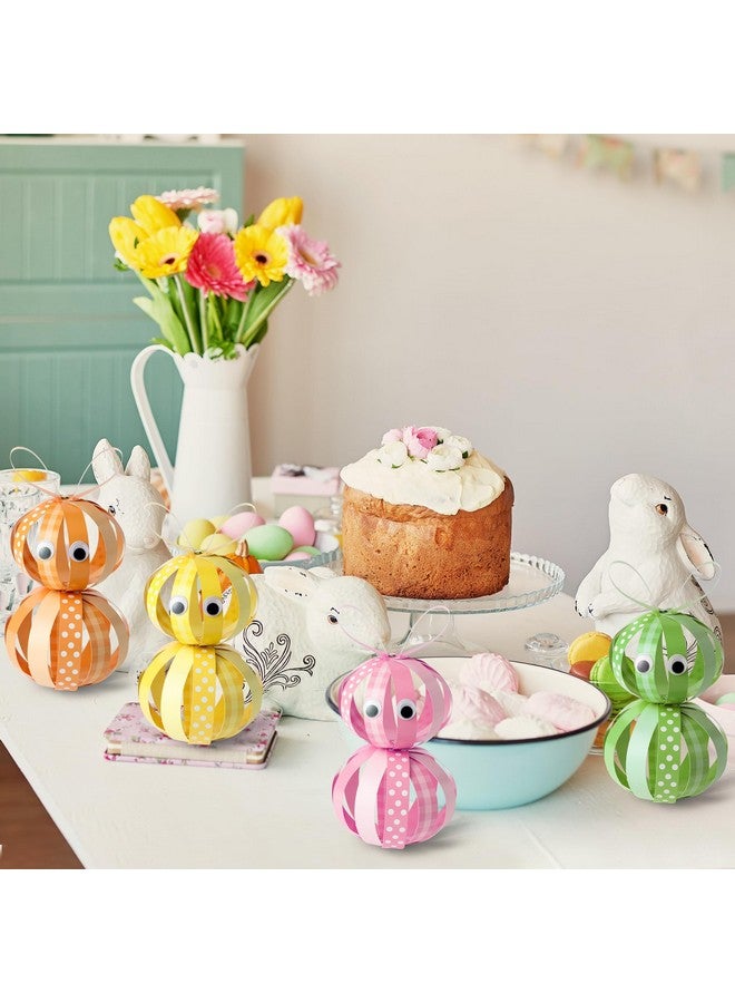 BeYumi 30PCS Easter Bunny Craft Kit for Kids DIY Colorful Strip Rabbit Hanging Decor Crafts Make Your Own Bunny Paper Crafts Easter Party Kindergarten Preschool School Classroom Fun Activities - Image 5