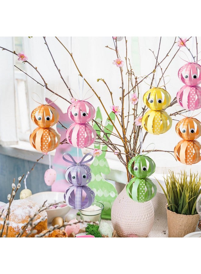 BeYumi 30PCS Easter Bunny Craft Kit for Kids DIY Colorful Strip Rabbit Hanging Decor Crafts Make Your Own Bunny Paper Crafts Easter Party Kindergarten Preschool School Classroom Fun Activities - Image 4