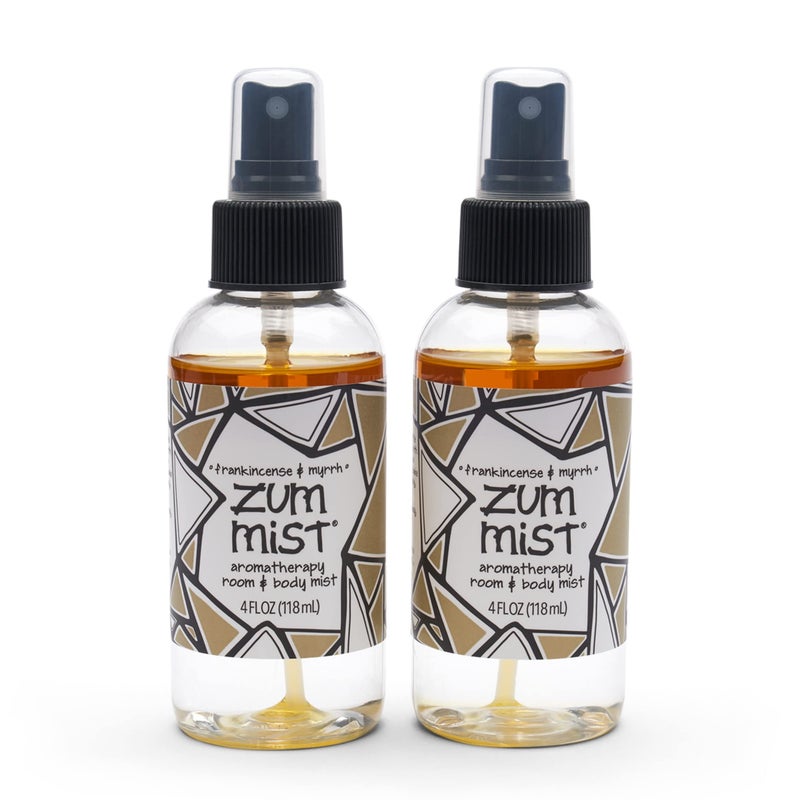 Indigo Wild Zum Mist Room and Body Spray - Frankincense and Myrrh - 4 fl oz (2 Pack) - Image 1